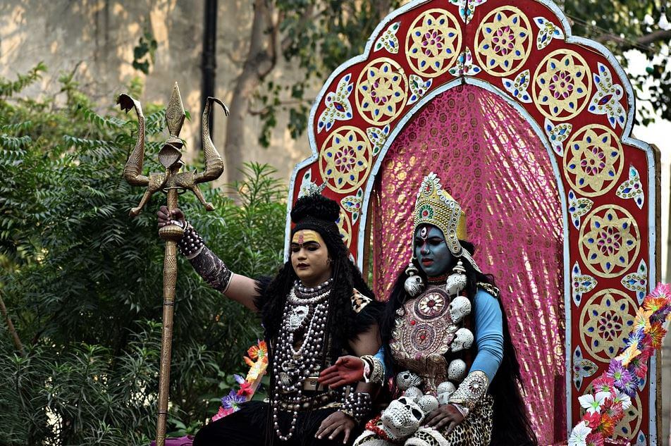 Goddess Kali and Lord Shiva