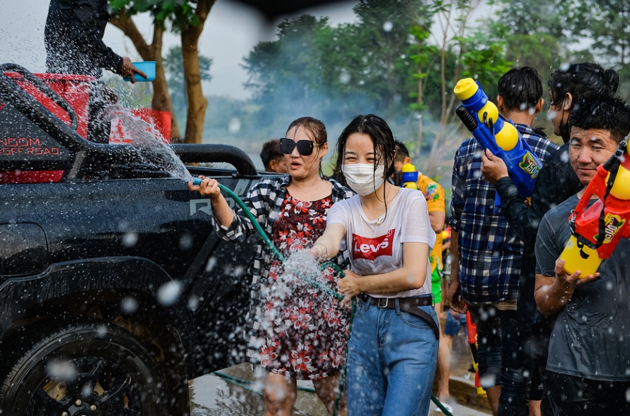 Songkran festival in Thailand